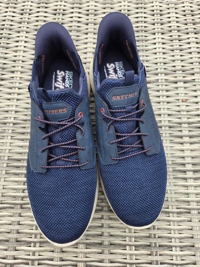 Skechers Hands Free Swift Fit Sneakers Maat 45, Ophalen, Blauw, Nieuw, Sneakers of Gympen