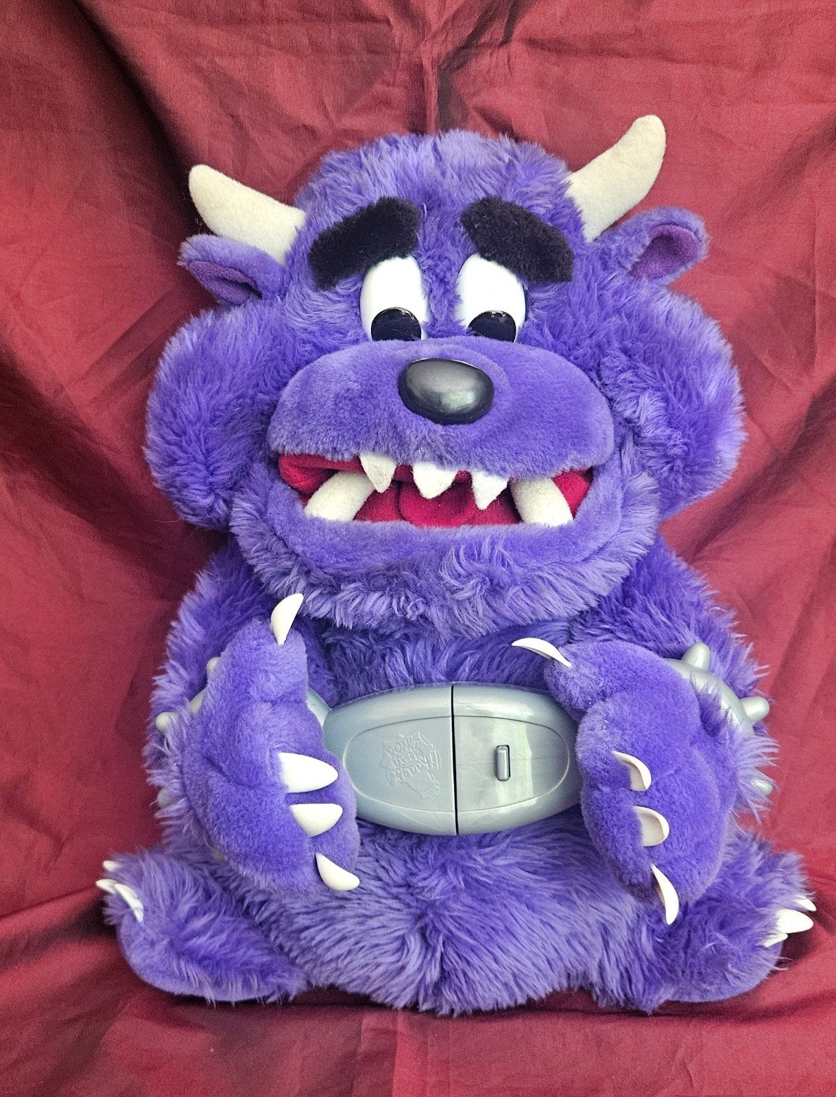 Don't Free Freddy Spin Master 2001 interactief NL plush, Paars, Gebruikt, Ophalen of Verzenden, Middelgroot (20 tot 80 cm)
