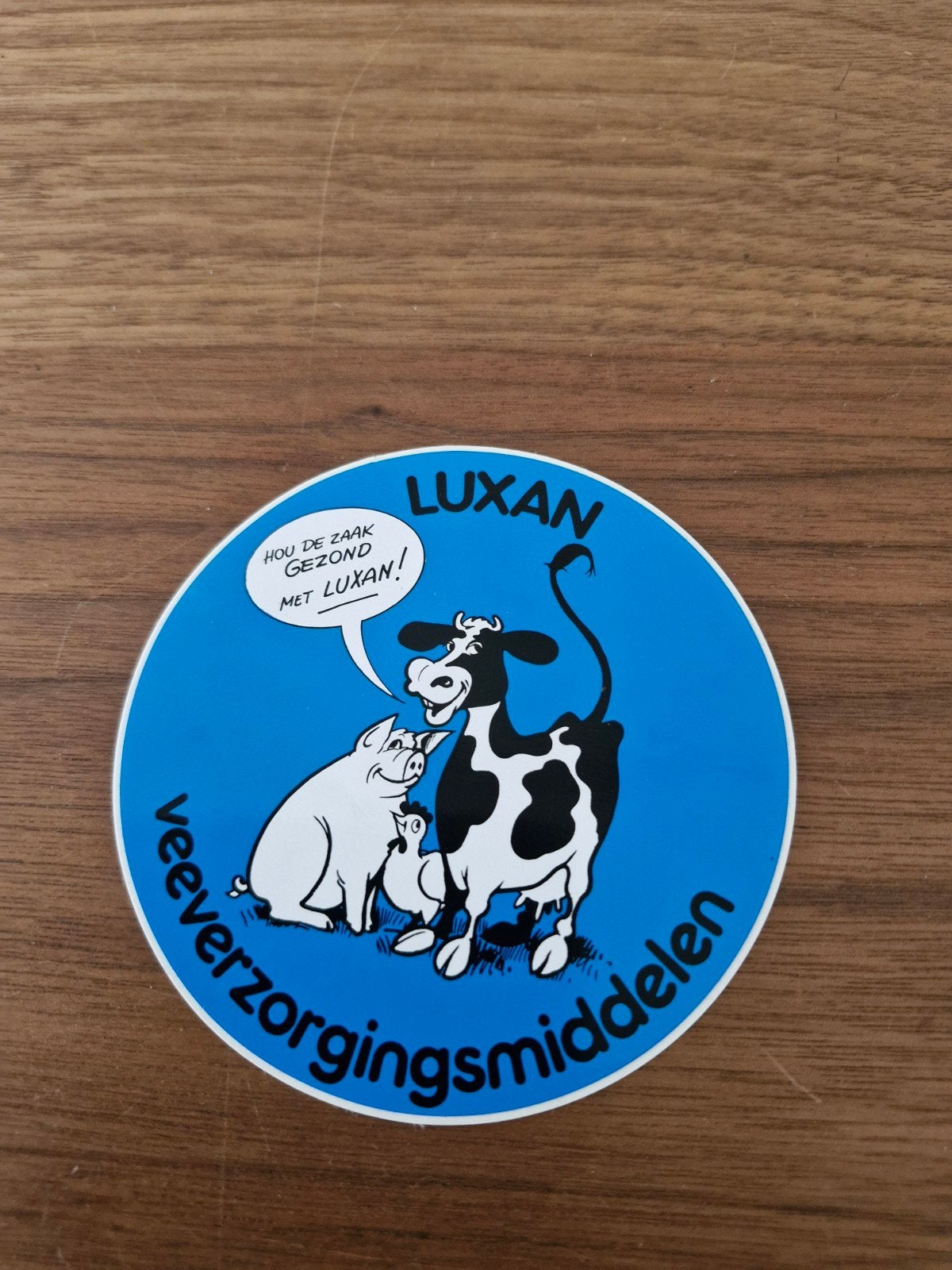 11326 Vintage Luxan Veeverzorgingsmiddelen Sticker, Ophalen of Verzenden, Nieuw, Dier en Natuur