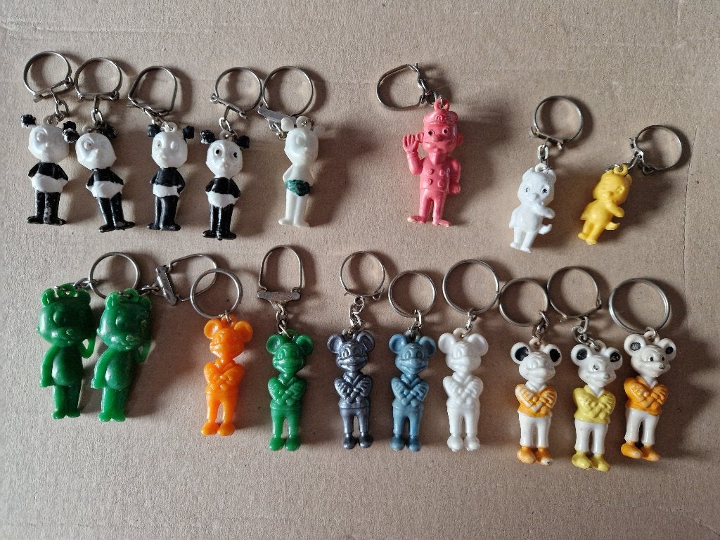 15 kleuren Panda 2x Tom Poes 1x Kappie - Marten Toonder 1964, Verzenden, Zo goed als nieuw, Knuffel of Figuurtje