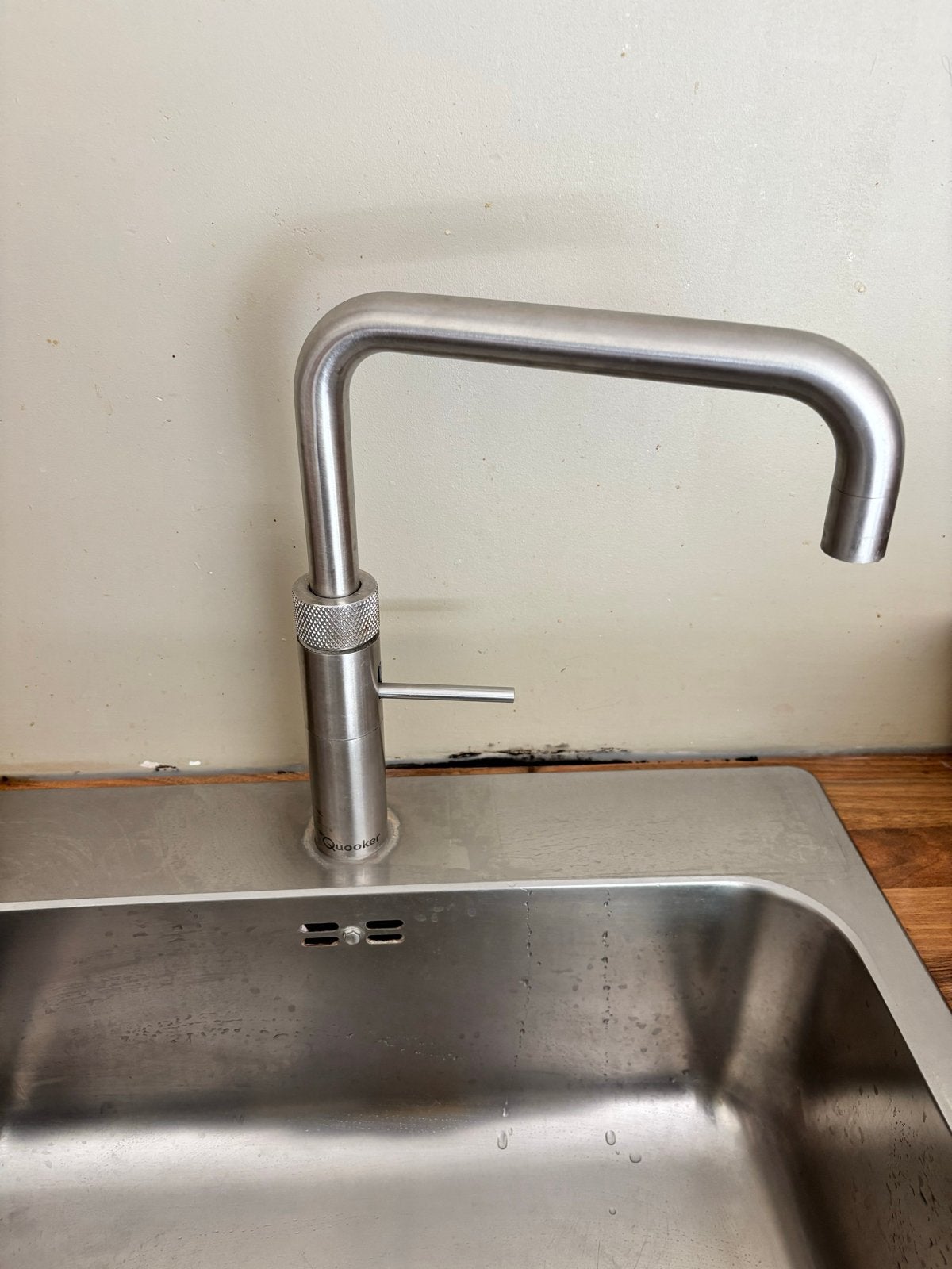 Quooker Fusion Square RVS kraan - 6 jaar oud, Zilver, Ophalen of Verzenden, Metaal, Overige merken