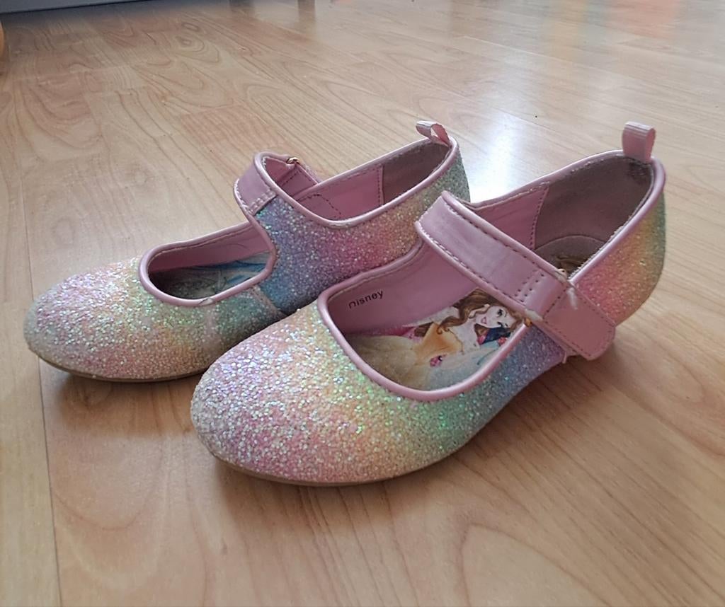Glitter schoentjes voor een echte kleine prinses. Maat 28., Disney, Gebruikt, Meisje, Schoenen