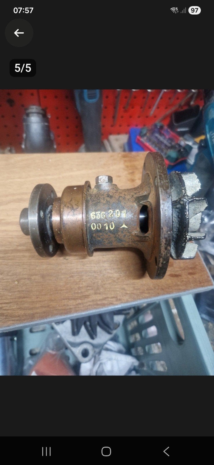 waterpomp OM 636, Watersport en Boten, Ophalen of Verzenden, Zo goed als nieuw, Motor en Techniek