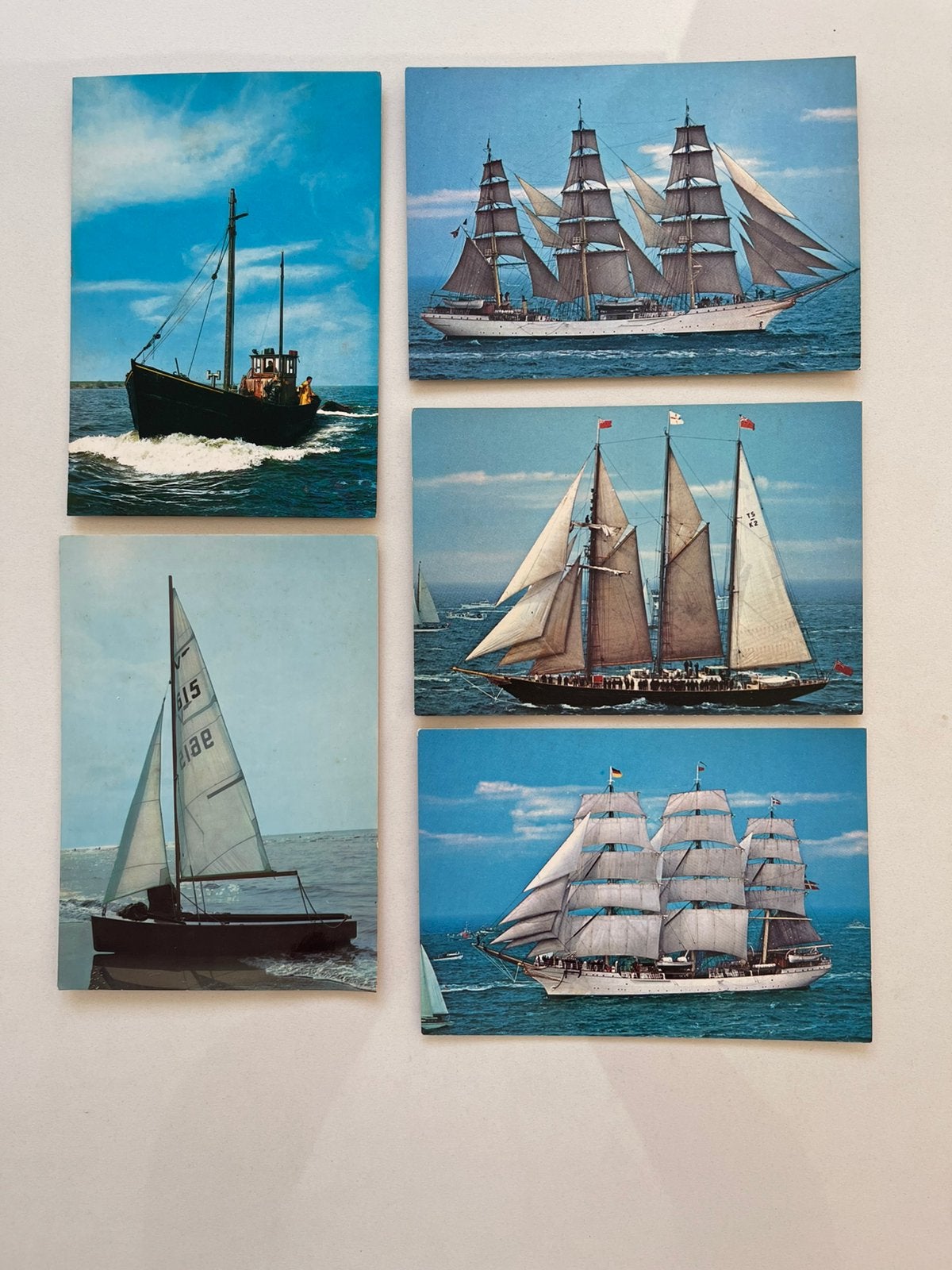 Unieke Vondst! 5 Vintage Maritieme Postkaarten, Ophalen of Verzenden, Zo goed als nieuw, Kaart, Foto of Prent