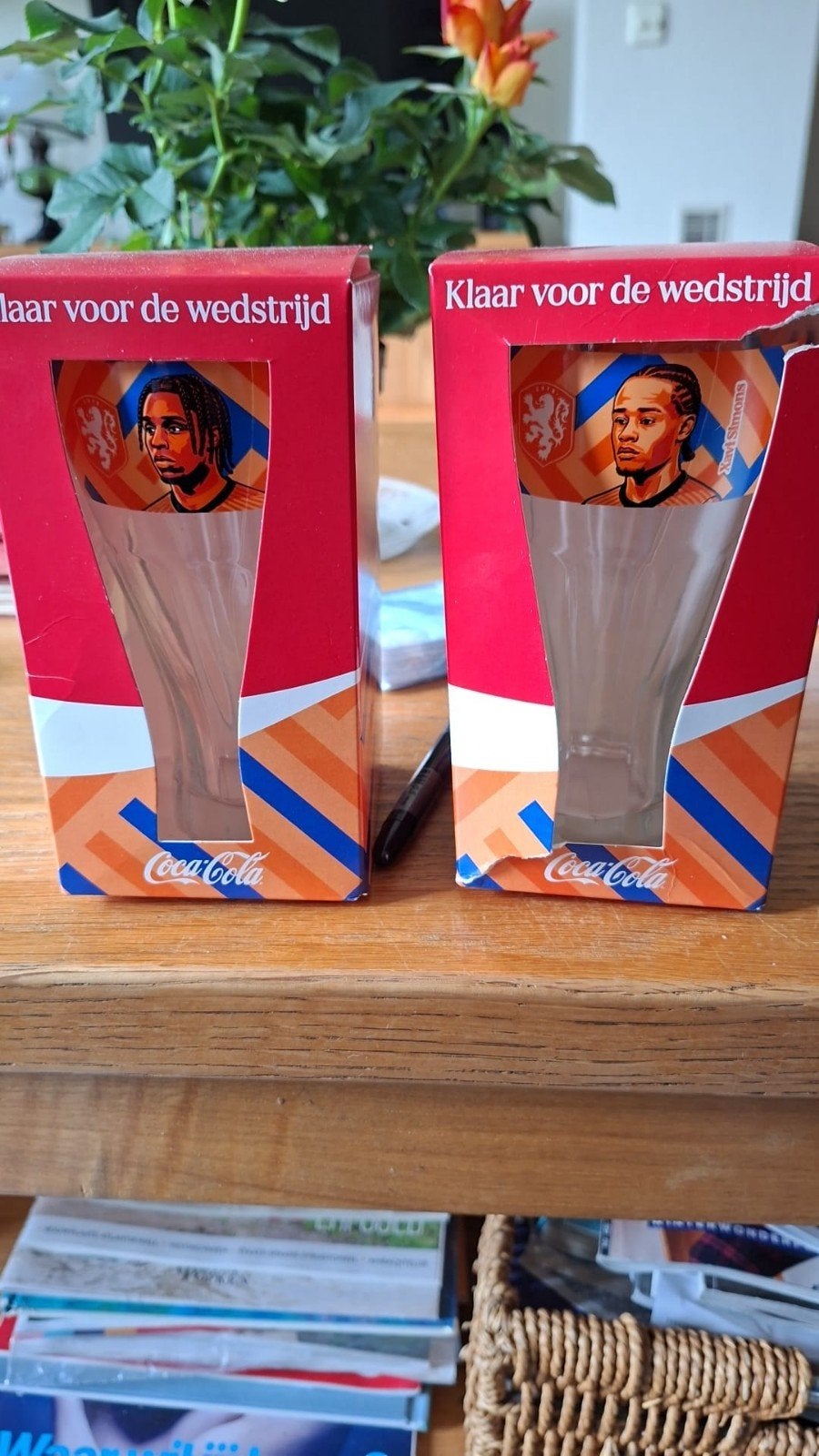 Coca-Cola WK glazen Tijjani Reijnders en Xavi Simons, Ophalen of Verzenden, Nieuw