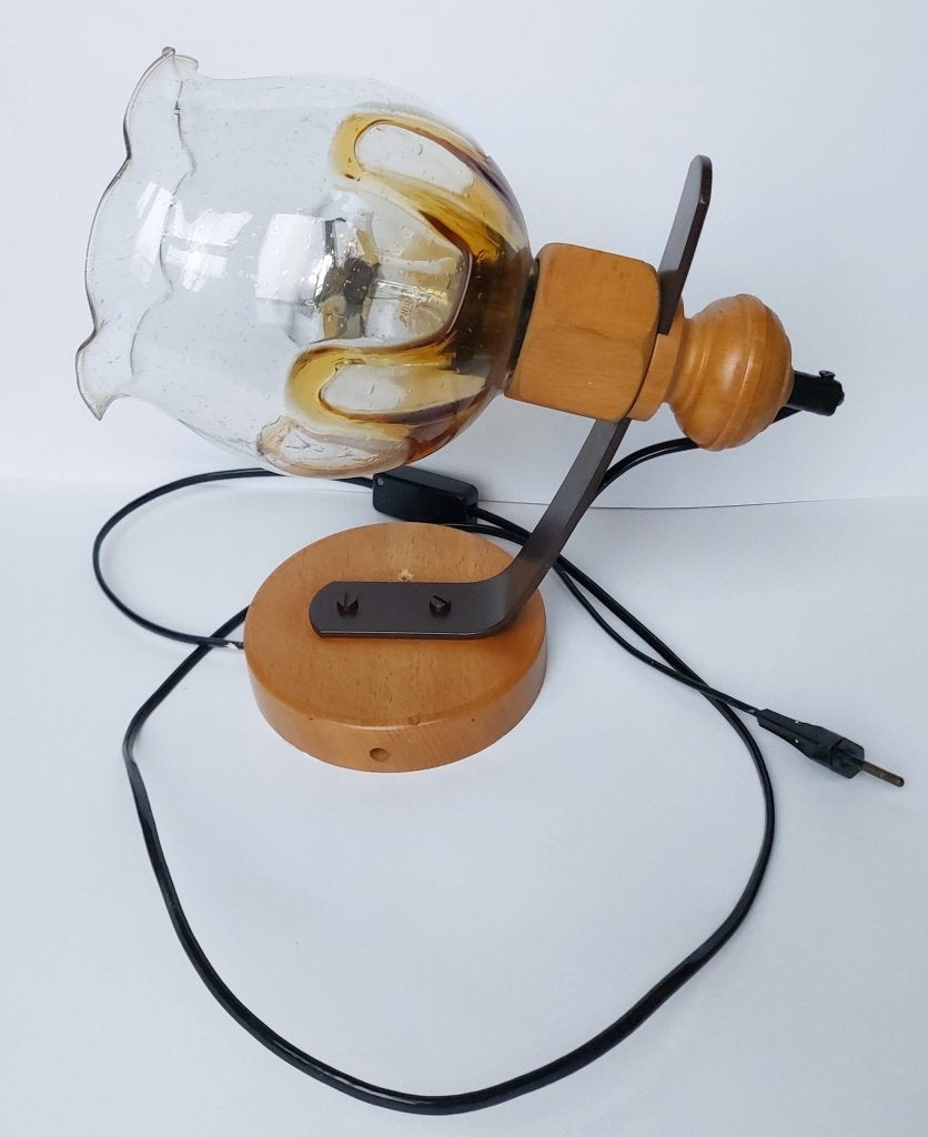 Vintage wandlamp, Ophalen, Zo goed als nieuw, Glas