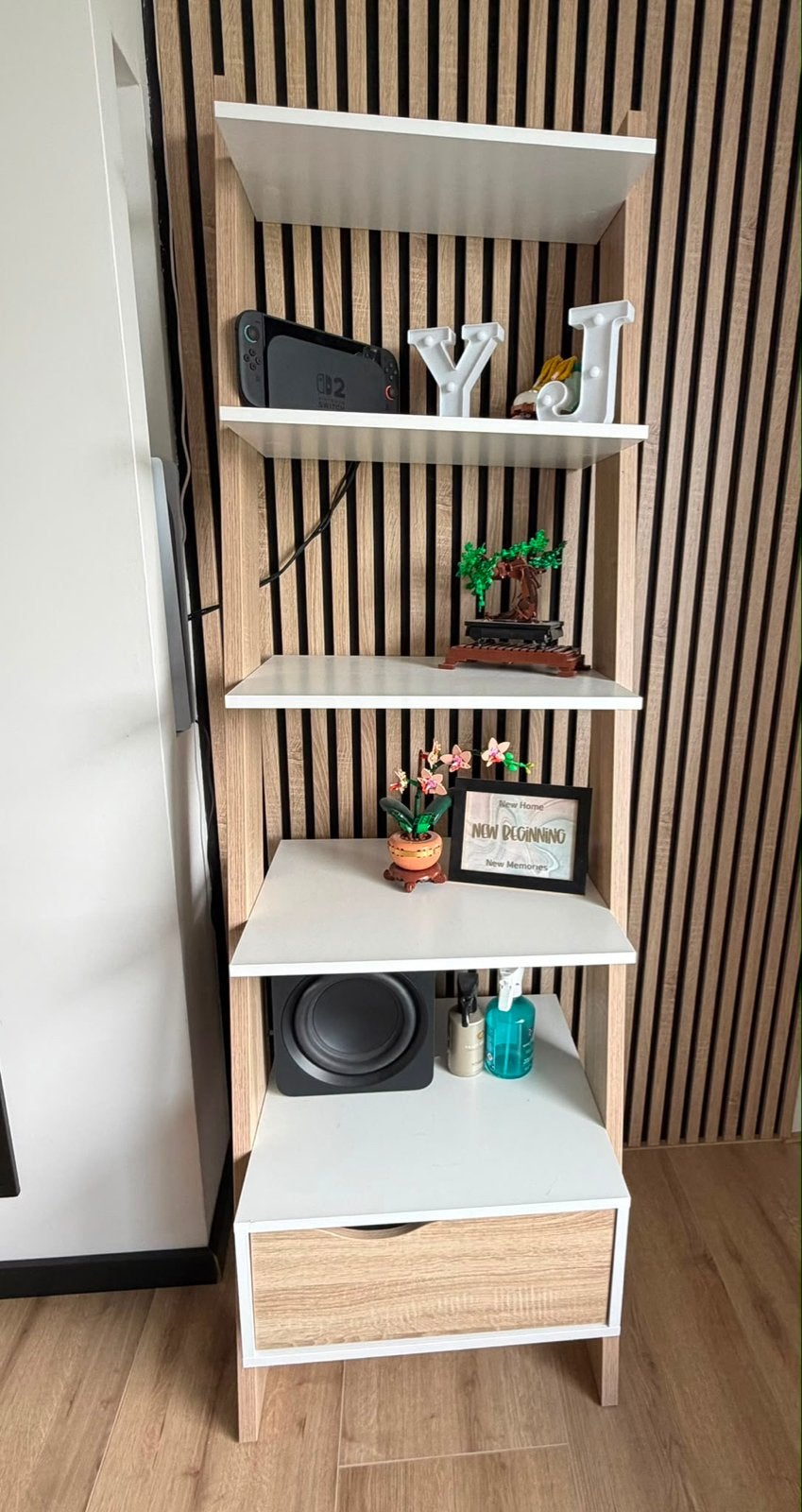 Leenbakker Delta boekenkast, Huis en Inrichting, Ophalen, Minder dan 50 cm, Zo goed als nieuw, Met lade(s)