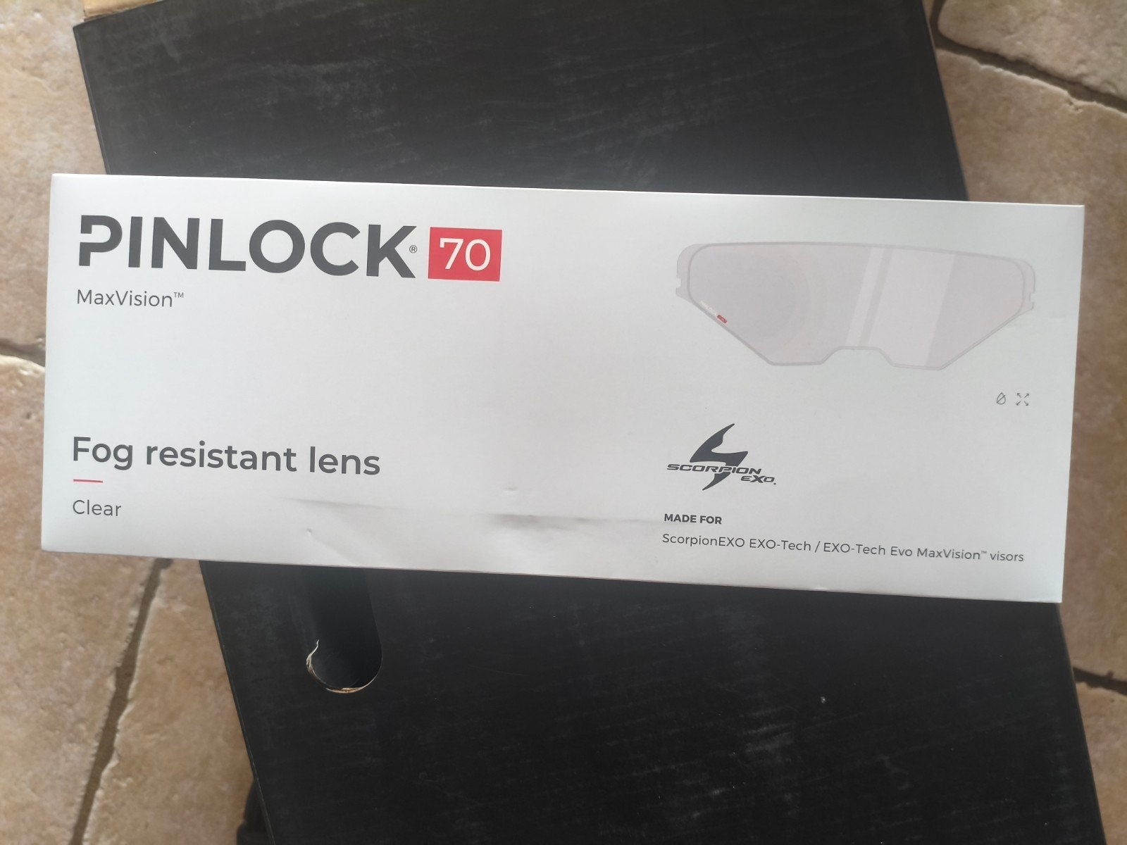 Pinlock 120XLT DKS243 anticondens lens Scorpion EXO-Tech, Systeemhelm, Ophalen of Verzenden, XXL, Dames