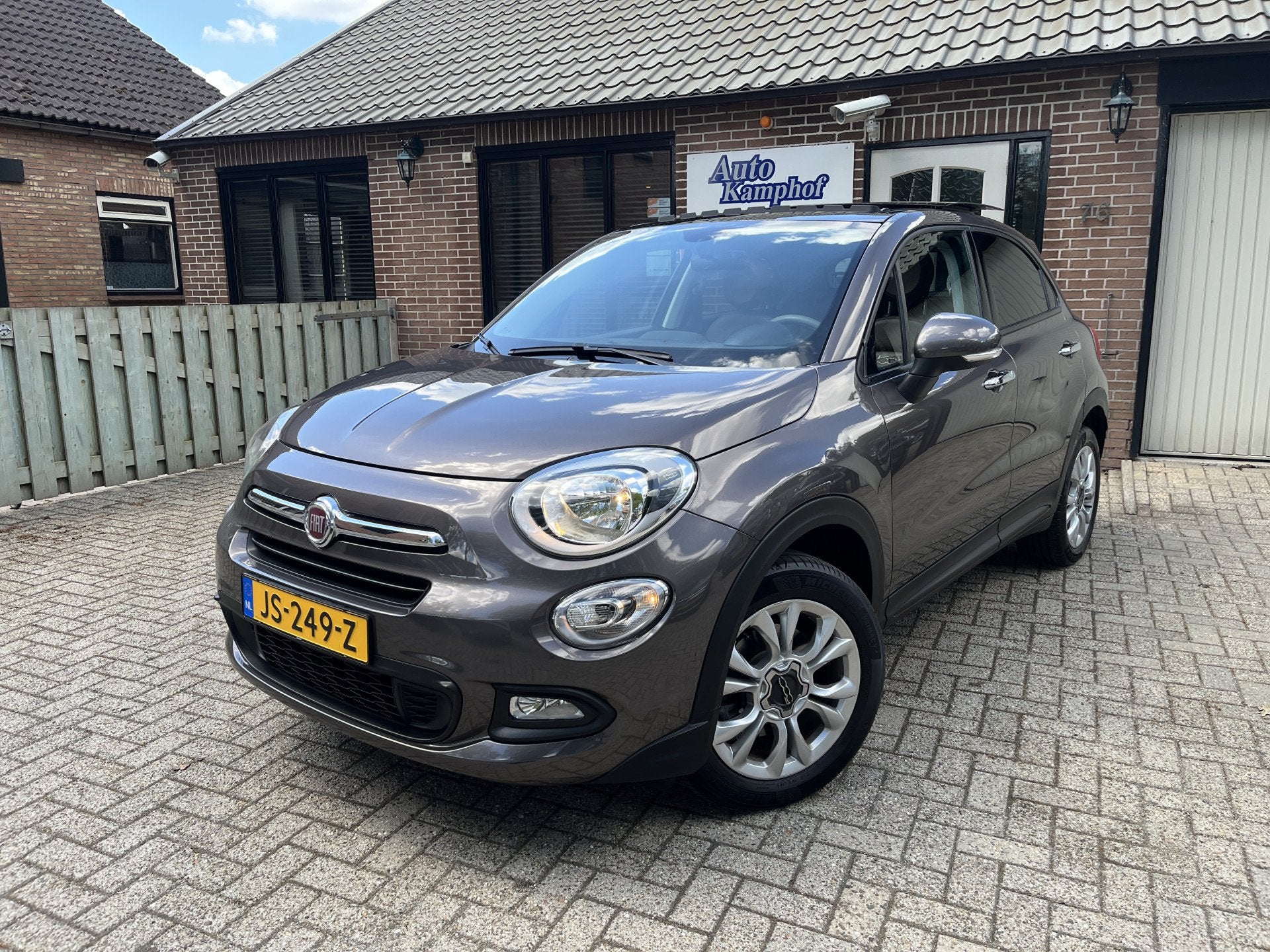 Fiat 500X 1.6 PopStar Leer Panodak 1e eigenaar. (bj 2016), Auto's, Voorwielaandrijving, Gebruikt, Euro 6, 4 cilinders