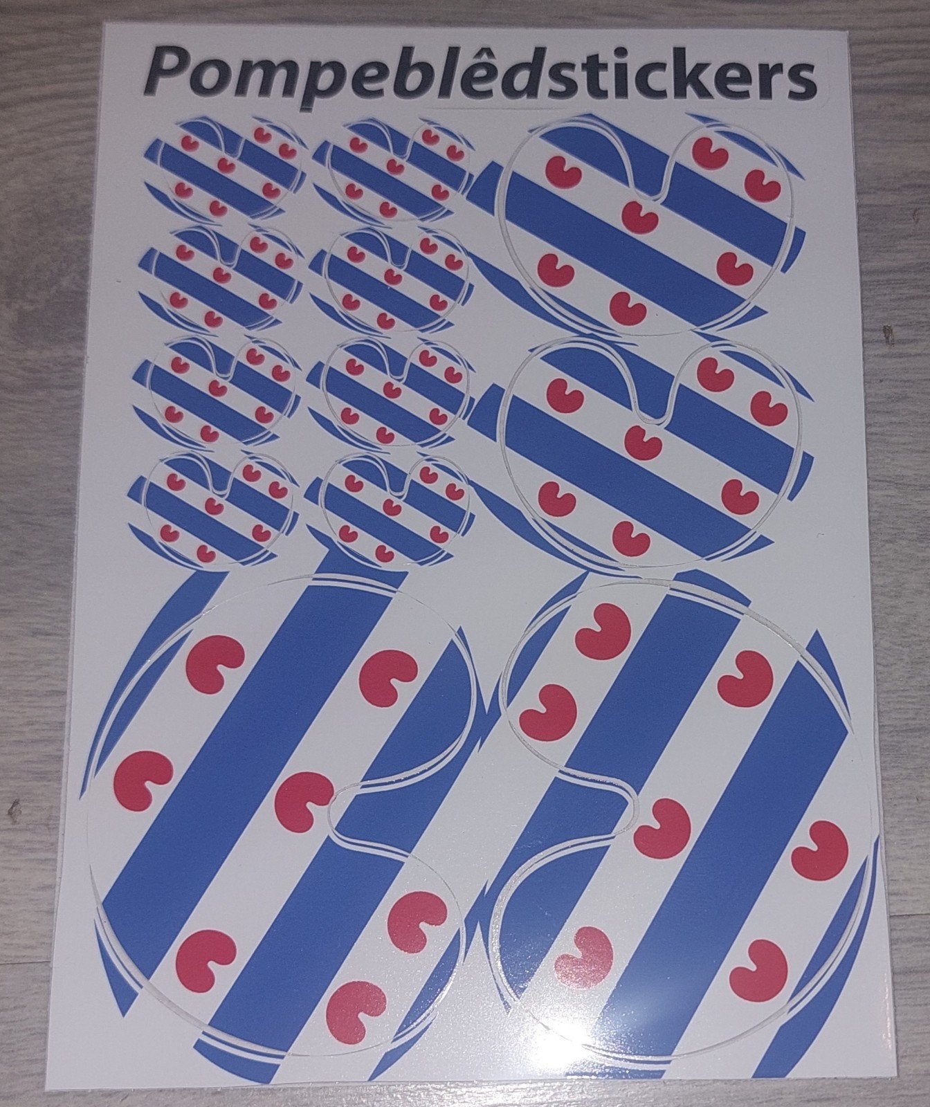 Velletje Friese Pompeblêdstickers, Ophalen of Verzenden