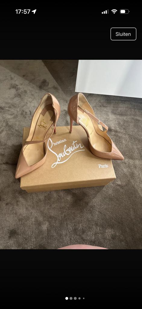 Christian louboutin pumps nude, Ophalen of Verzenden, Gedragen, Beige, Pumps