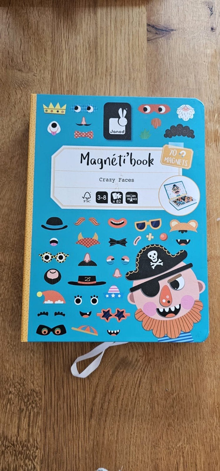 Janod Magneti'book Crazy Faces - Magnetisch Boek, Ophalen