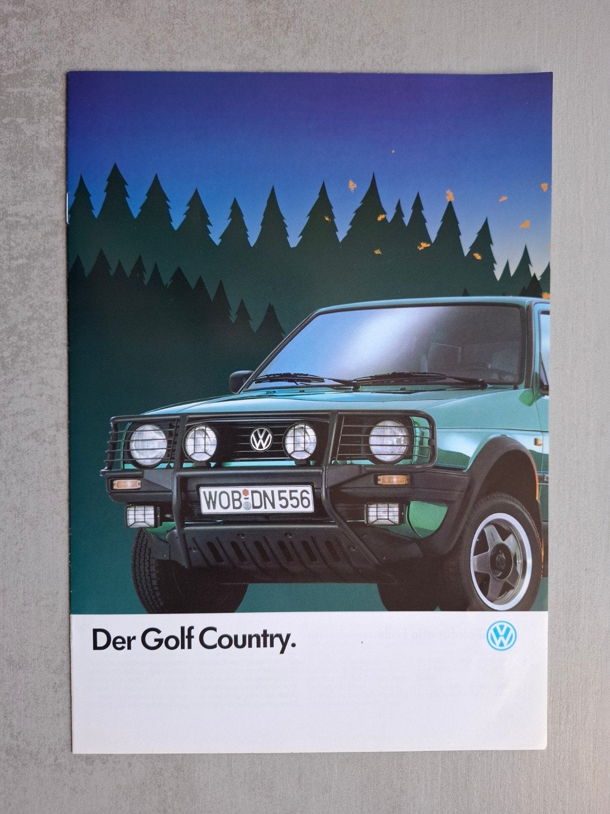 Volkswagen Golf Country brochure - 1990, Ophalen of Verzenden, Zo goed als nieuw, Volkswagen
