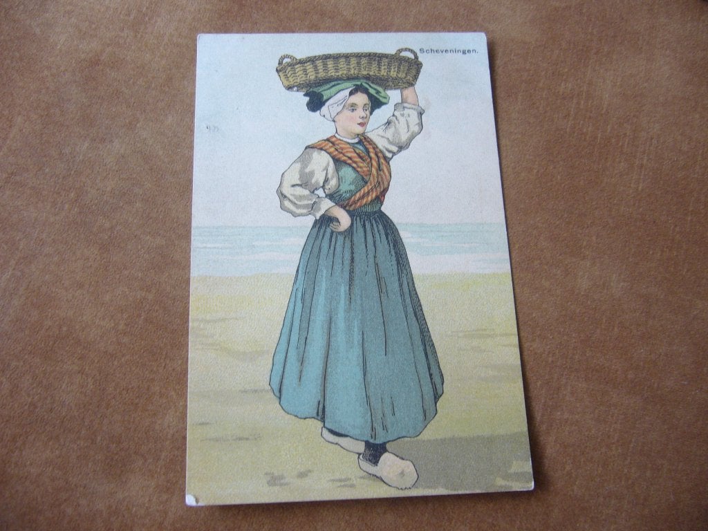 SCHEVENINGEN  =  VISCHVROUW  BRIEFKAART  1911, Ophalen of Verzenden, Voor 1920, Gelopen, Zuid-Holland