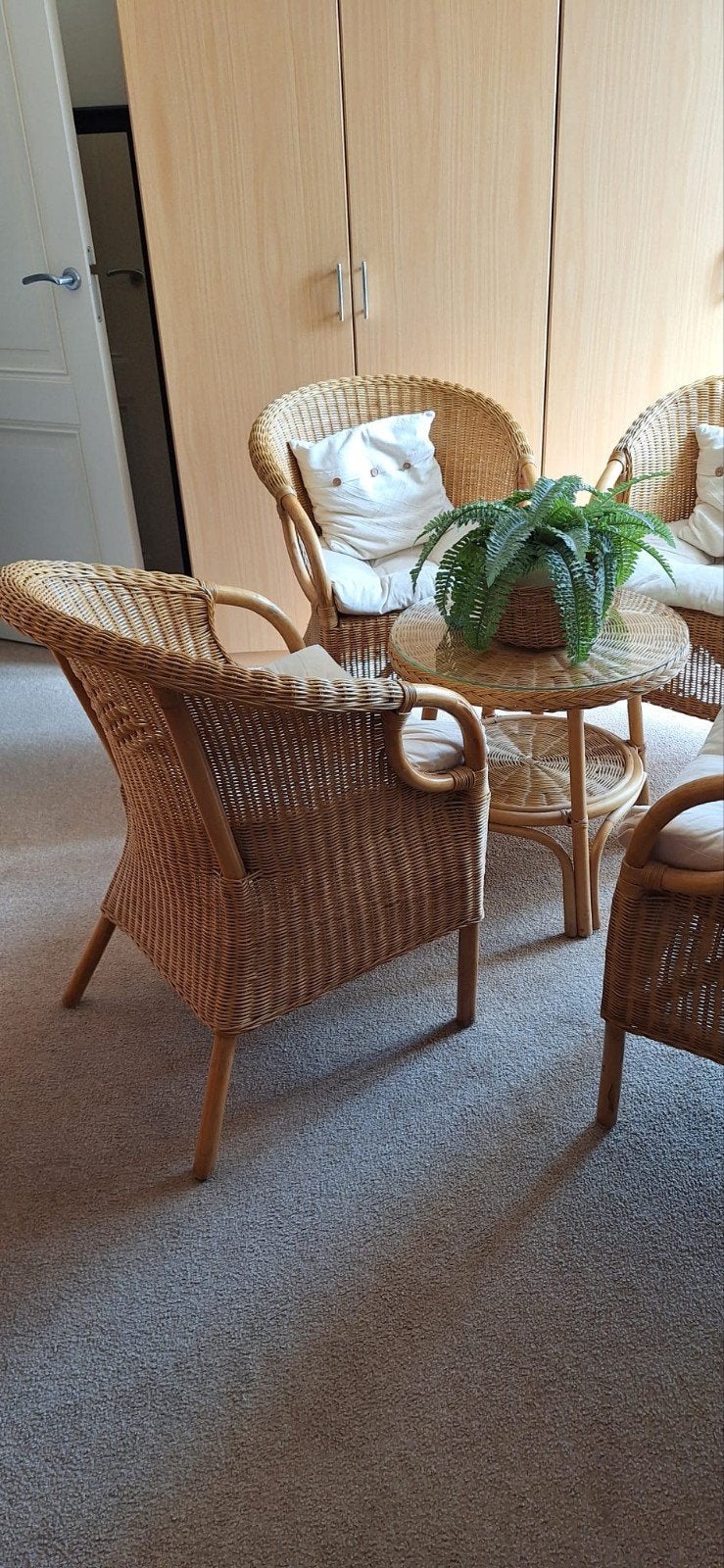 Rotan Set compleet, Gebruikt, Overige kleuren, Drie, Riet of Rotan