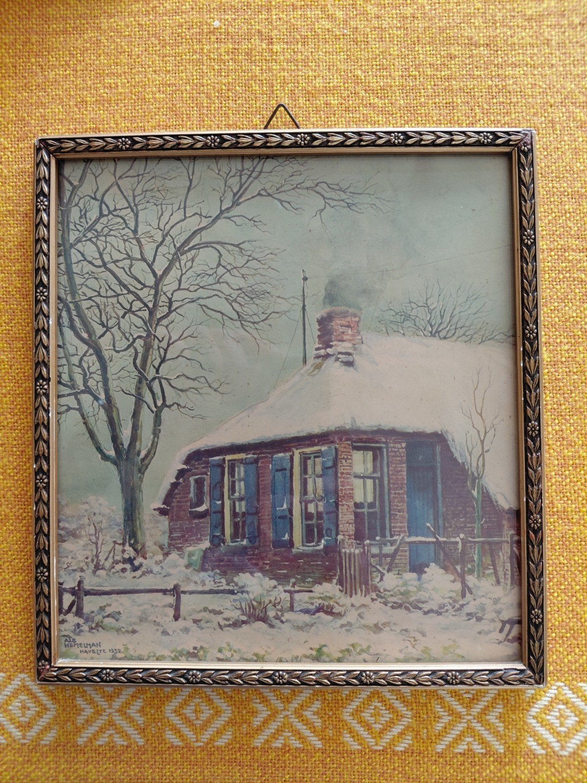 Prachtig kunstwerkje. Havelte 1932. Van Alb. Hemelman, Ophalen of Verzenden