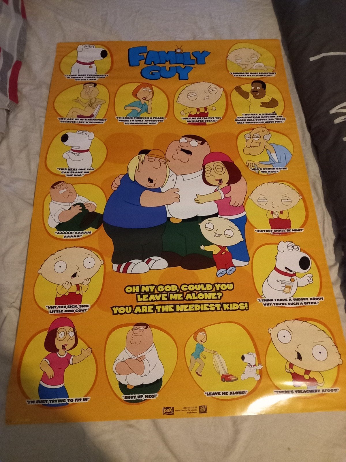 Family Guy Poster - Oh My God, Could You Leave Me Alone?, Verzamelen, Ophalen, A1 t/m A3, Film en Tv, Rechthoekig Staand