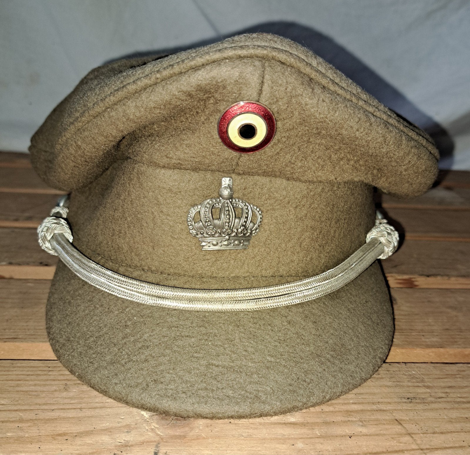 pet kepi oude Belgische leger baret decoratie, Ophalen of Verzenden