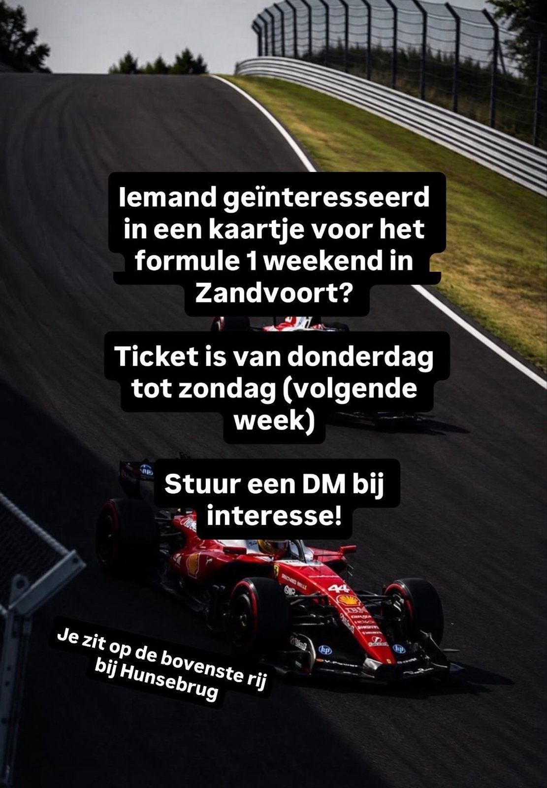 Formule 1 Zandvoort – Weekendtickets ️, Eén persoon