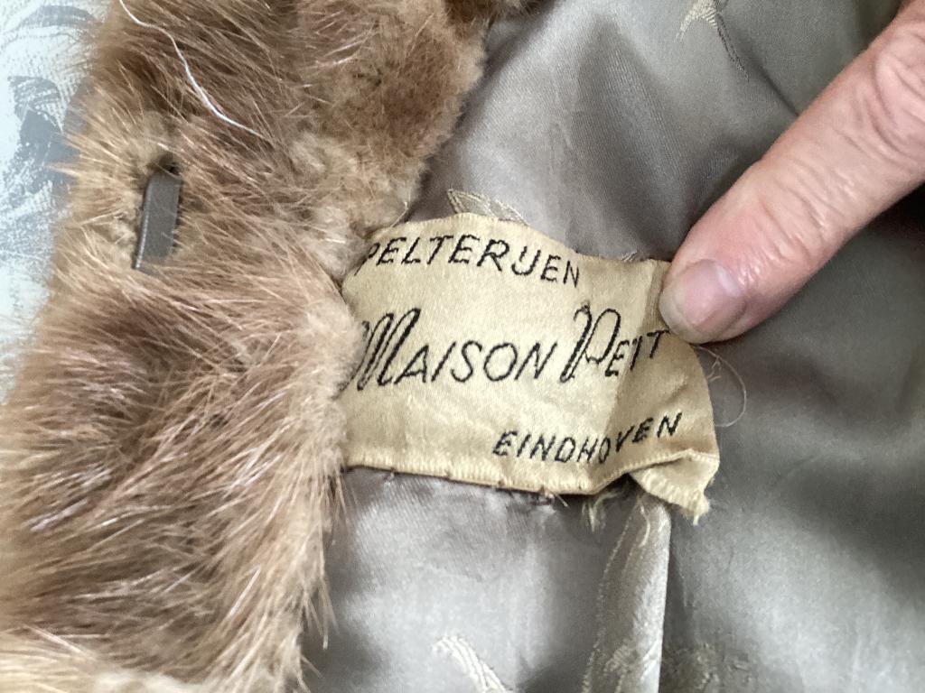 Nerts bontjas, Kleding | Dames, Jassen | Winter, Bruin, Onbekend, Gedragen, Ophalen