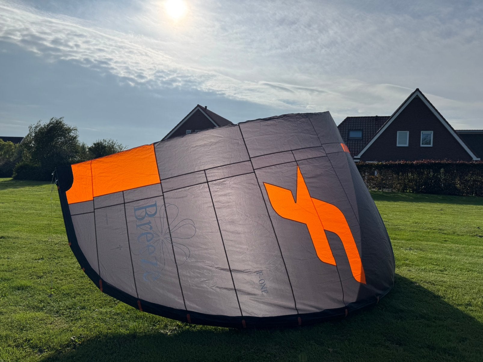 Met 8 knopen het water op 15m Breeze V5 F-one, Twintip, 15 m², Ophalen of Verzenden, Zo goed als nieuw