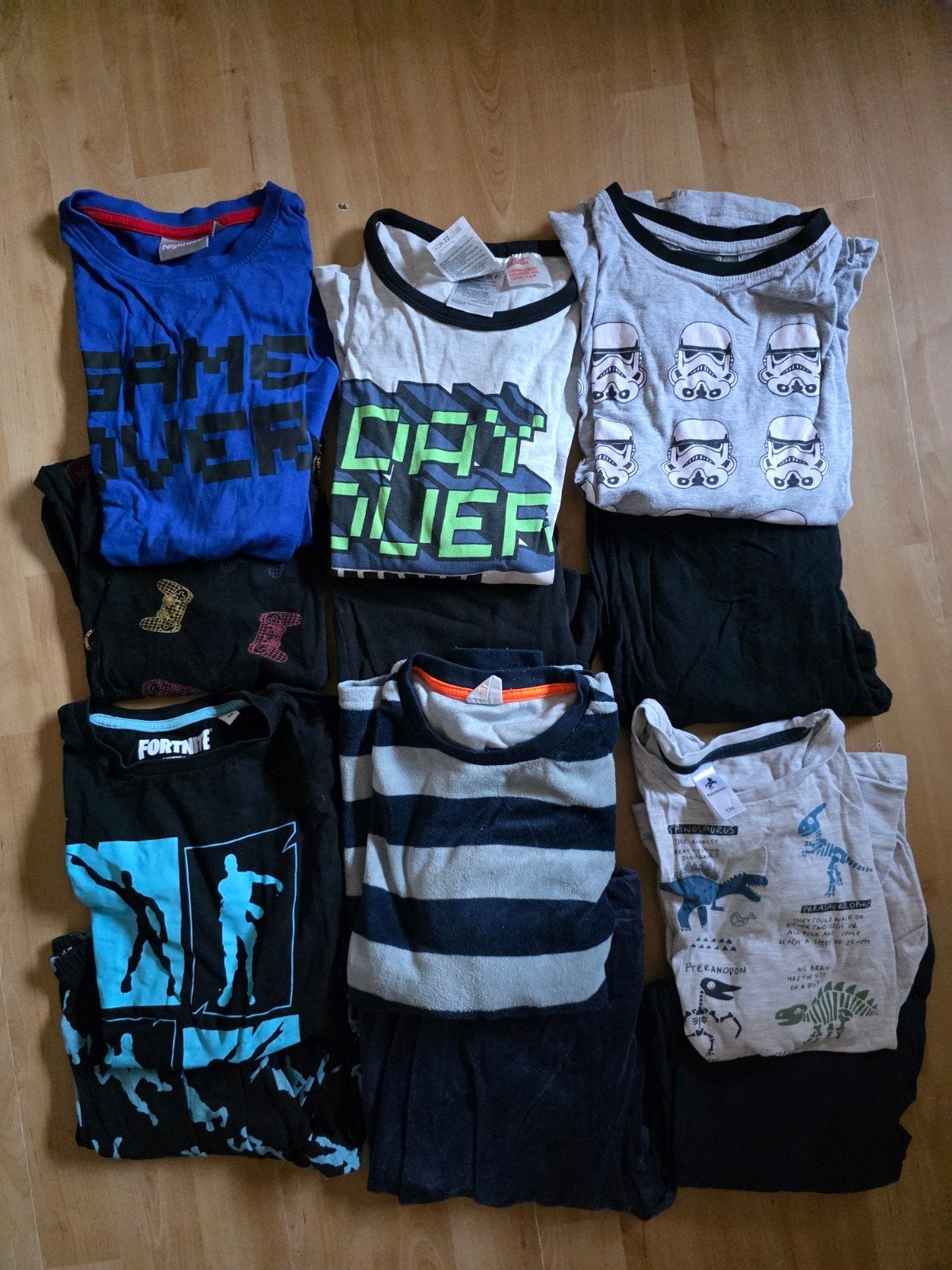 6 Zeer nette fijne jongens pyjama's maat 134-140, Kinderen en Baby's, Kinderkleding | Kinder-kledingpakketten, Ophalen of Verzenden