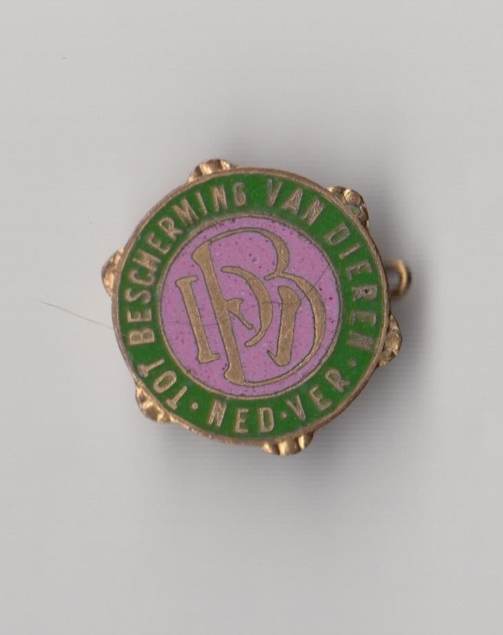 Dierenbescherming NBD broche, Verzamelen, Speldjes, Pins en Buttons, Gebruikt, Niet vindbaar, Niet vindbaar, Speldje of Pin