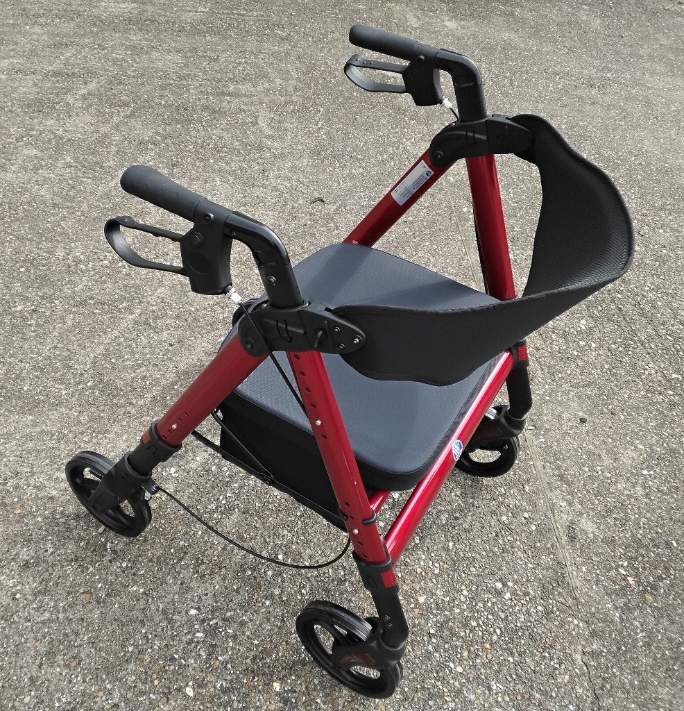 Vermeiren Goliat rollator XXL rood, Diversen, Ophalen, Lichtgewicht, Zo goed als nieuw