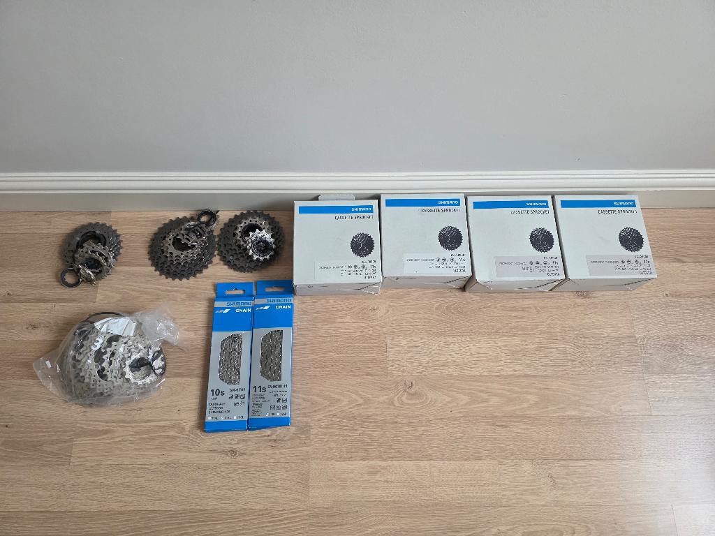 Shimano Cassettes en kettingen Dura Ace , Ultegra nieuw!, Fietsen en Brommers, Fietsonderdelen, Ophalen, Nieuw, Racefiets, Derailleur of Ketting