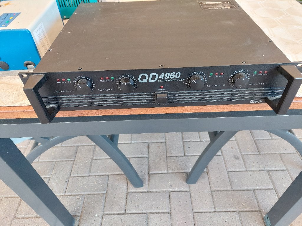 Inter-M QD4960 Quad Versterker - Professionele Audio, 120 watt of meer, Ophalen, Overige merken, Gebruikt