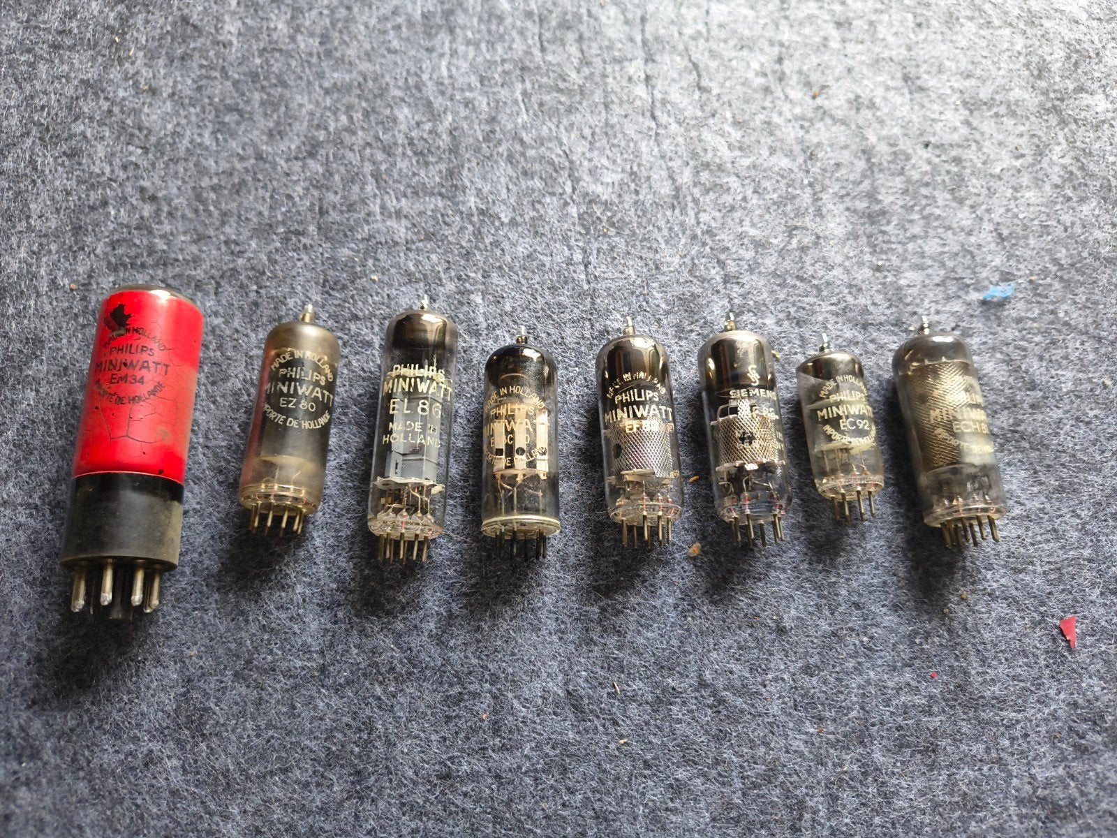 Vintage Philips Miniwatt Radiobuizen (7 stuks), Ophalen of Verzenden