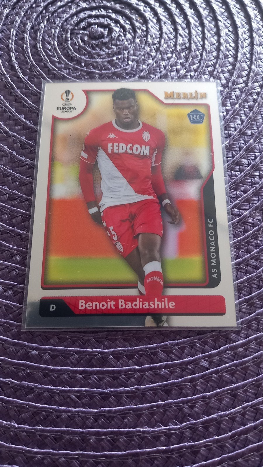 Benoît Badiashile AS Monaco FC Spelerskaart Topps Merlin, Verzamelen, Ophalen of Verzenden