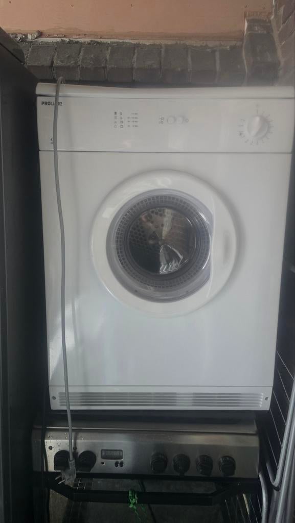 Proline Wasdroger - Gebruikt, Goede Staat, Witgoed en Apparatuur, Wasdrogers, Gebruikt, Luchtafvoer, Voorlader, 6 tot 8 kg, 85 tot 90 cm