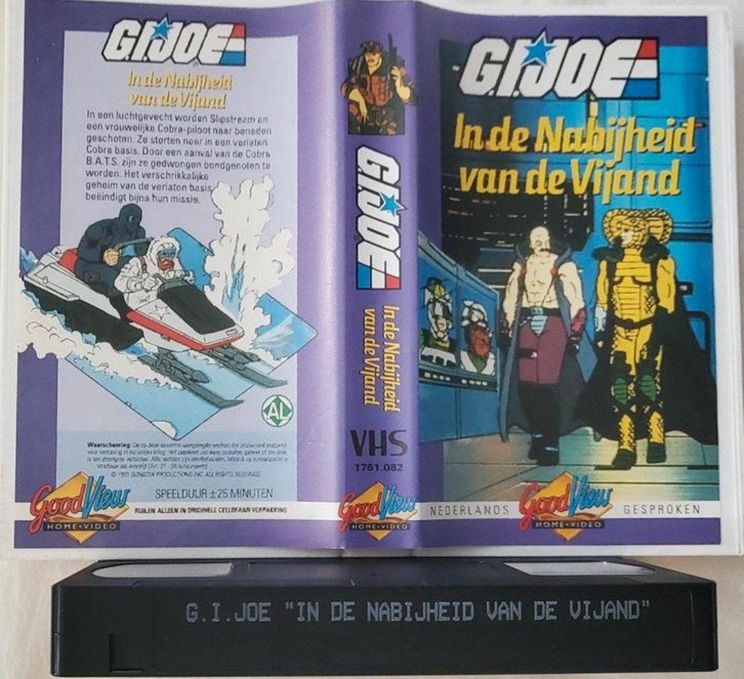 G.I.JOE In De Nabijheid Van De Vijand VHS Cartoon/Animatie, Cd's en Dvd's, Alle leeftijden, Ophalen of Verzenden, Zo goed als nieuw