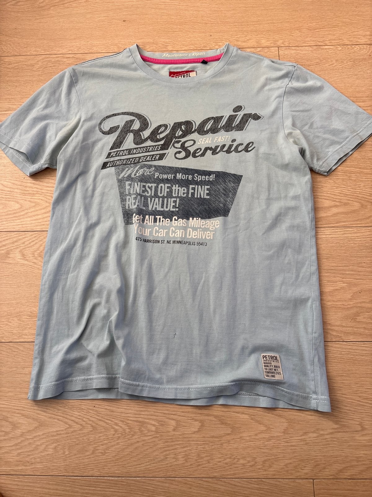 Petrol Industries T-shirt met print - Maat S, Ophalen of Verzenden, Gedragen, Maat 48/50 (M), Blauw