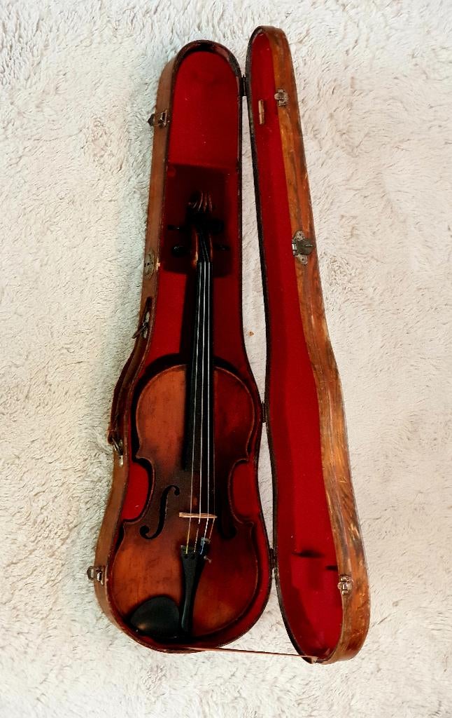 Antique Duitse Viool, Muziek en Instrumenten, Strijkinstrumenten | Violen en Altviolen, Gebruikt, Viool, Ophalen of Verzenden