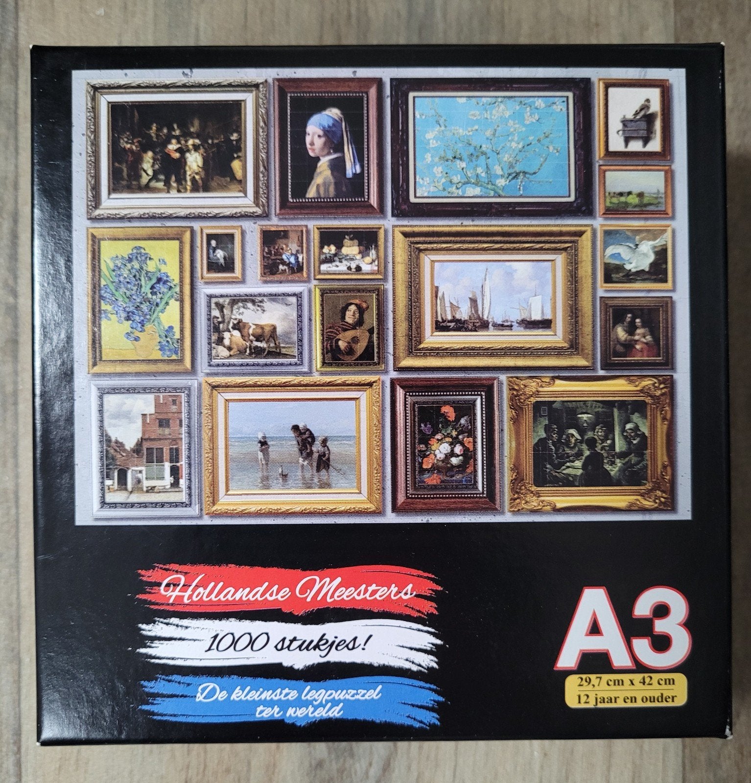 A3 legpuzzel 1000 stukjes - Hollandse Meesters, Ophalen of Verzenden, 500 t/m 1500 stukjes, Zo goed als nieuw, Legpuzzel