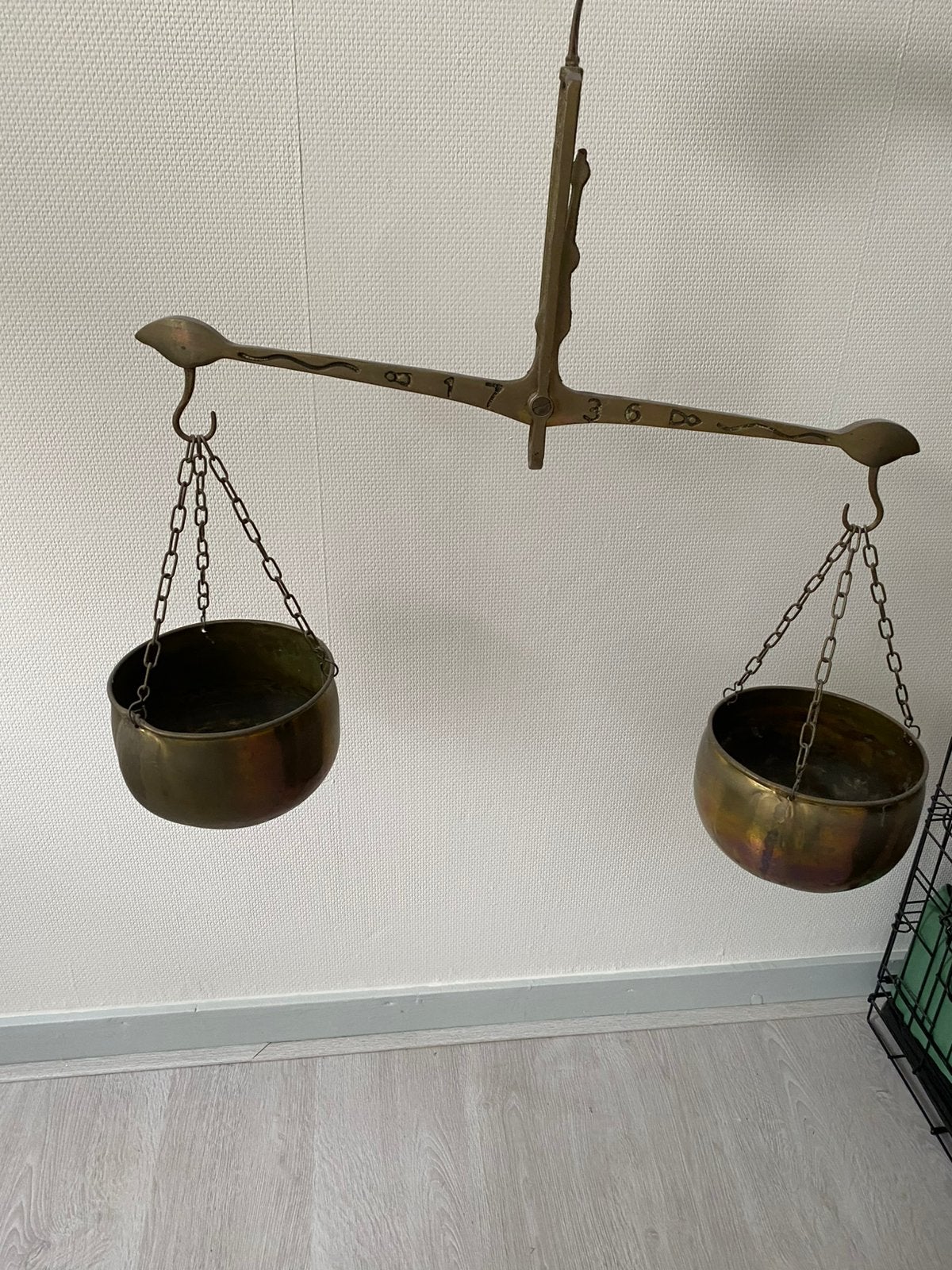 Oude weegschaal, Ophalen of Verzenden, Zo goed als nieuw