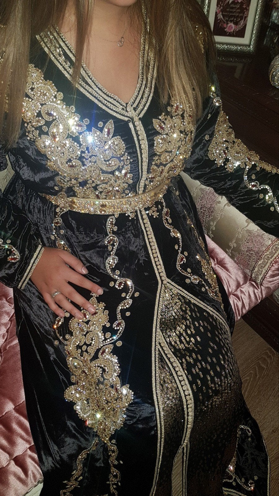 takshita kaftan  te koop L/XL, Ophalen of Verzenden, Zo goed als nieuw, Maat 46/48 (XL) of groter, Overige typen