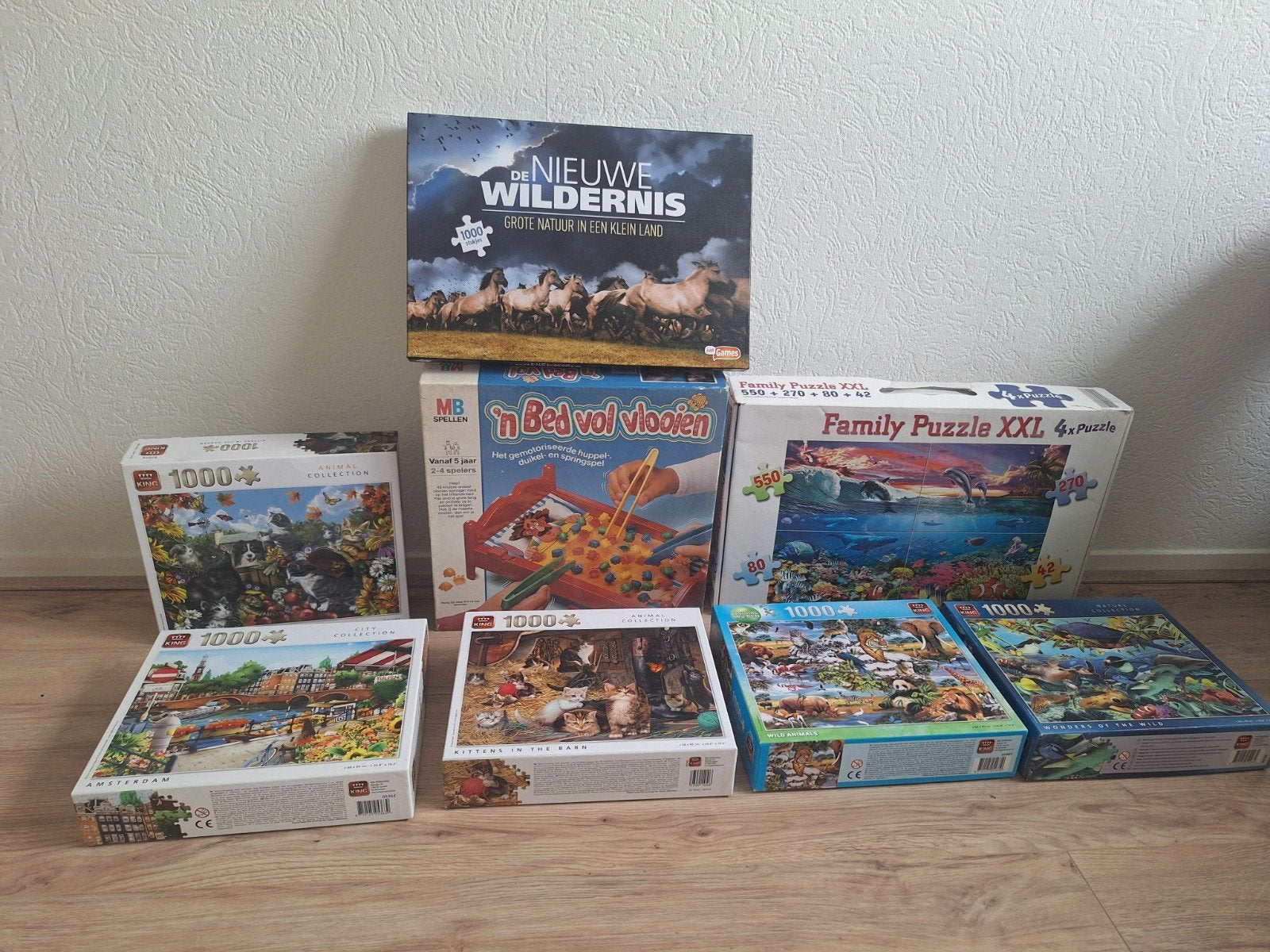 Grote collectie legpuzzels en spel: 7 stuks, Ophalen, 500 t/m 1500 stukjes, Gebruikt, Legpuzzel