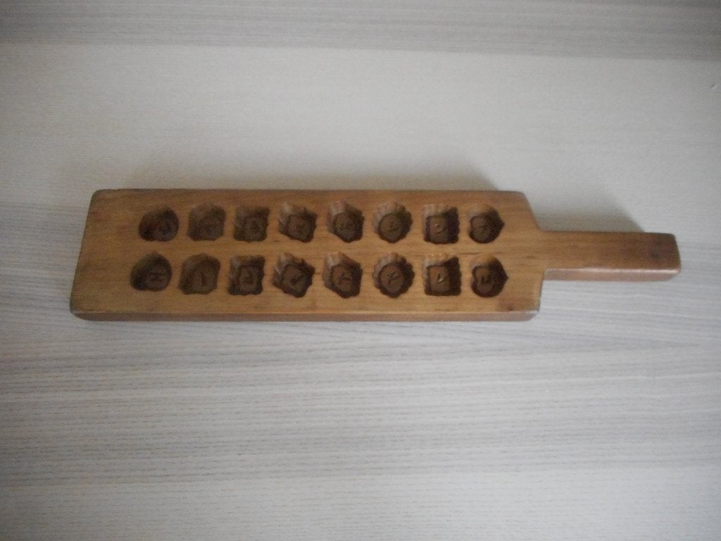 Antiek Japanse bakvorm van hout, Ophalen of Verzenden