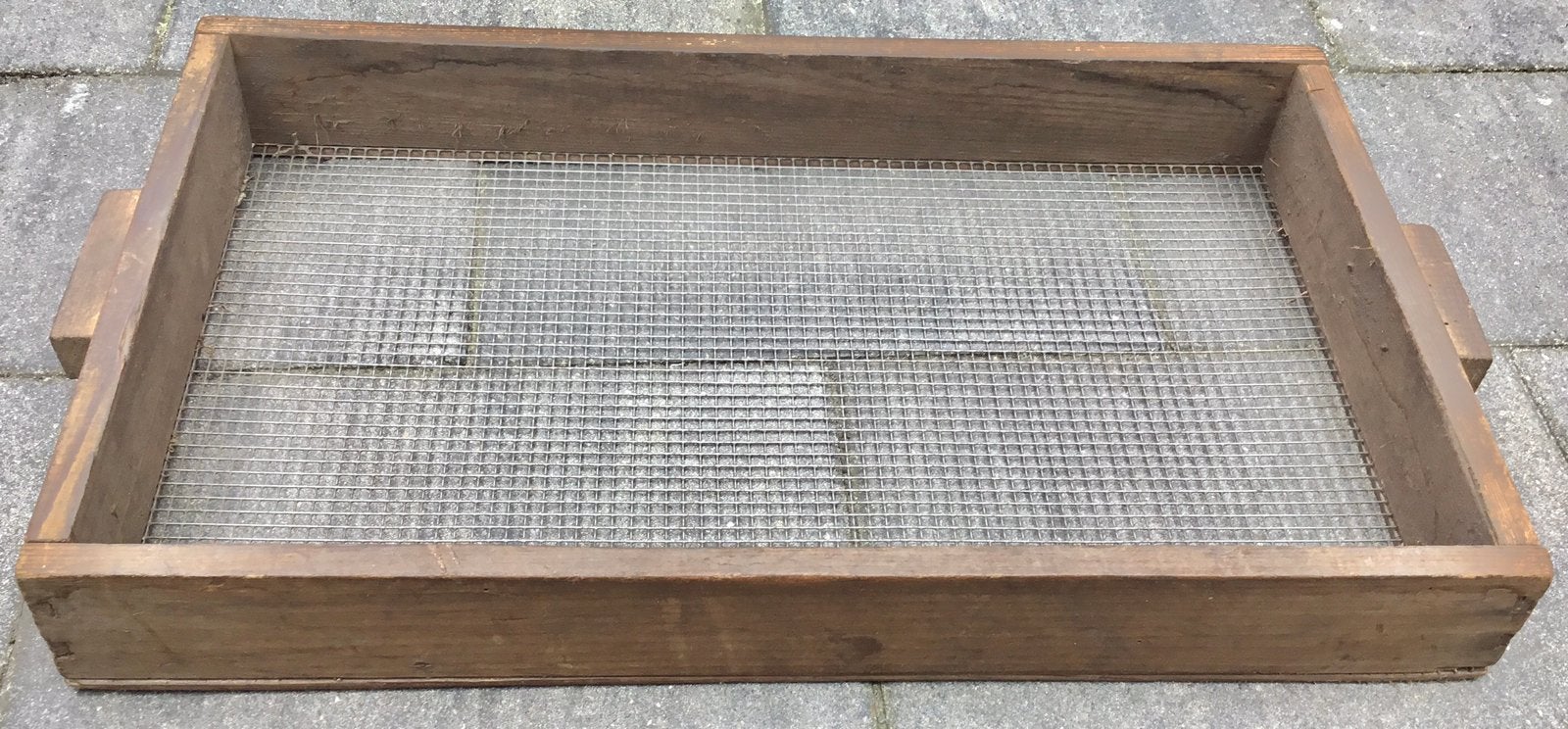 ANTIEKE HOUTEN ZEEF - 50 X 30 X 7 CM., Ophalen of Verzenden