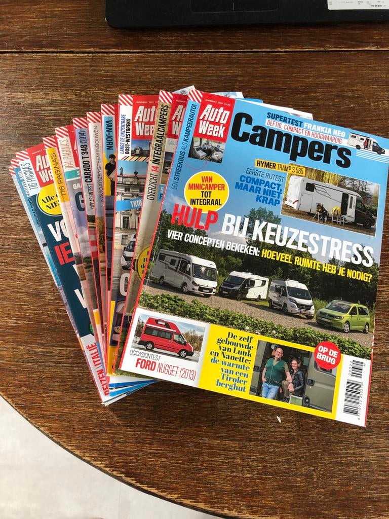 Autoweek Campers jaargang 2020, 2021 en (deels)2022, Boeken, Ophalen, Gelezen, Algemeen