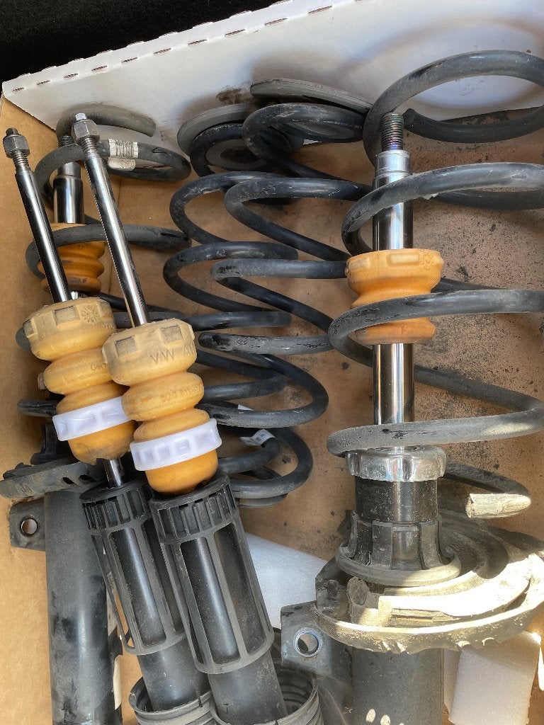 Schokdempers met veren  golf 7.5 gti, Auto-onderdelen, Ophanging en Onderstel, Ophalen, Gebruikt, Volkswagen