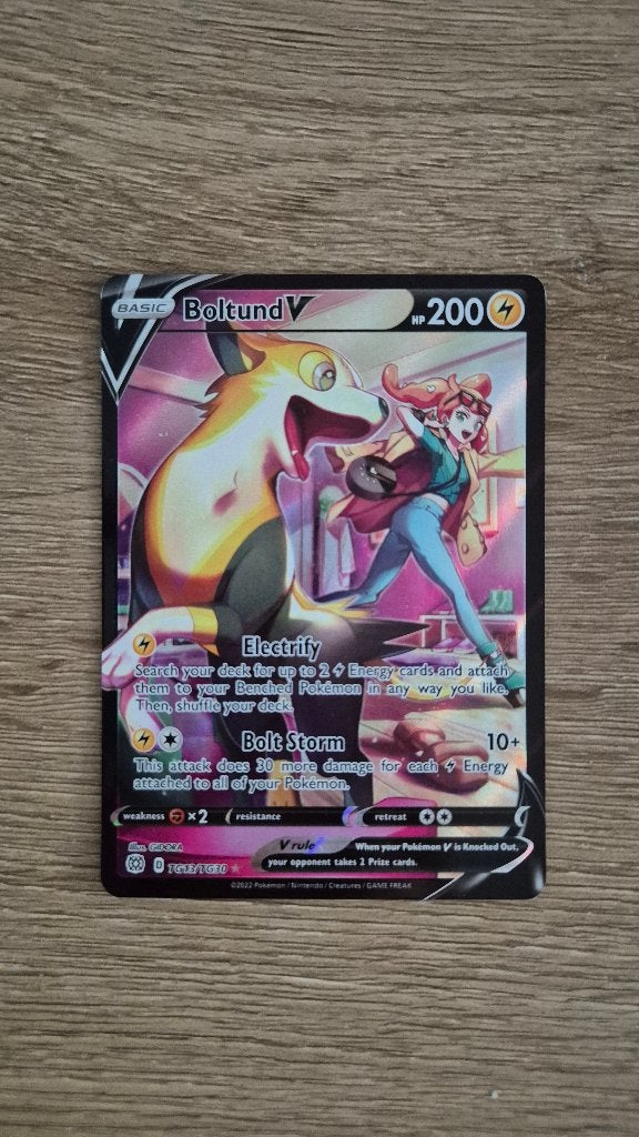 Pokémon kaart Boltund V BRS TG13/TG30, Ophalen of Verzenden, Nieuw, Losse kaart