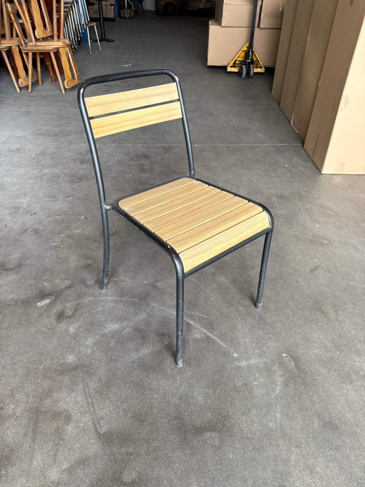 5 outdoor terras Satelliet outdoor stoelen, Ophalen of Verzenden, Gebruikt, Zwart, Vijf, Zes of meer stoelen