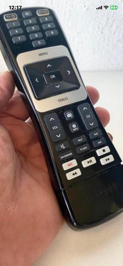 goede originele  ZIGGO ‘HORIZON’ MEDIABOX AFSTANDSBEDIENING, Ophalen, Zo goed als nieuw, Origineel, Mediaspeler