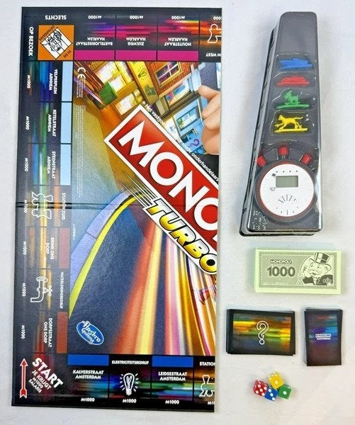 Hasbro Monopoly Turbo bordspel gezelschapsspel spel compleet, Hobby en Vrije tijd, Gezelschapsspellen | Bordspellen, Coolsingel 104, 3011 AG Rotterdam, Netherlands