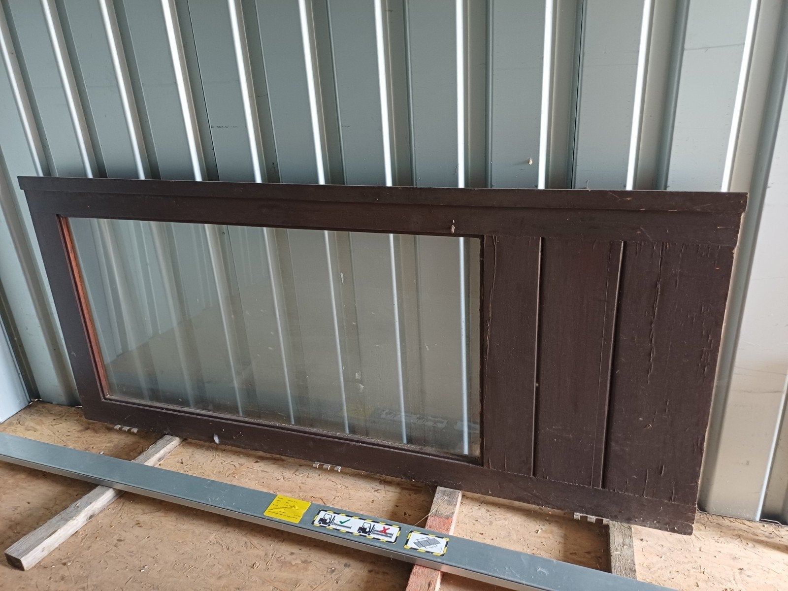 tuindeur meranti, Ophalen, Gebruikt, 80 tot 100 cm, Buitendeur