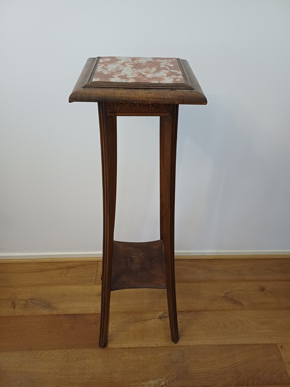 Antieke plantentafel met marmeren blad, Ophalen
